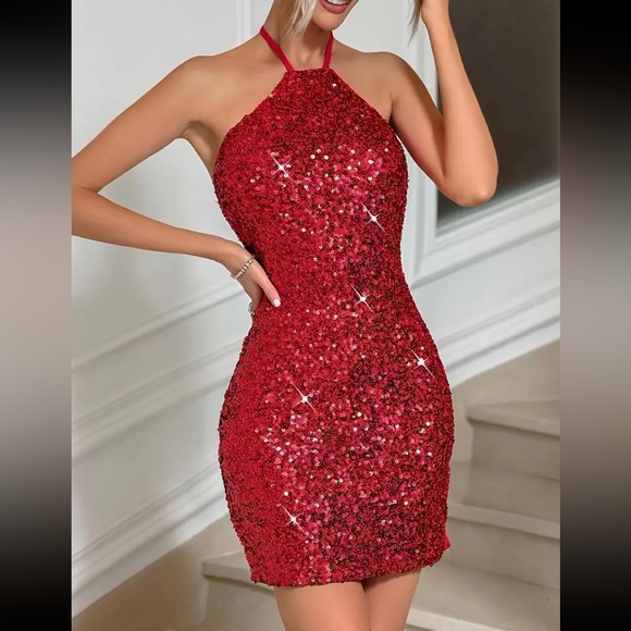 Dresses & Skirts - Luxe sequins party formal evening sequins dress